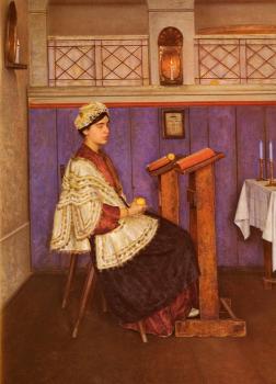 伊西 考夫曼 Young Woman In The Synagogue